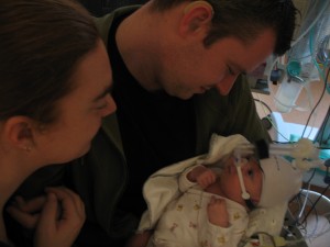 Nu mocht papa Jelka ook op schoot vasthouden.