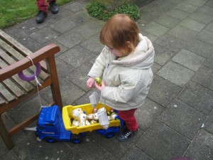 Zo, een hele vrachtwagen vol paaseitjes en pashaasjes :)