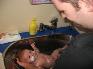 Jelka lekker badderen